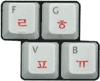 Korean Hangul Hangeul Keyboard Stickers